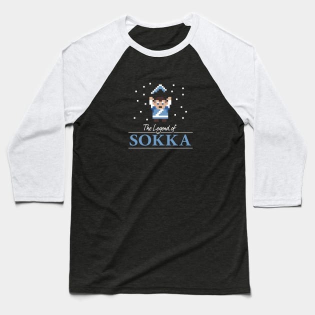 The Legend of Sokka Baseball T-Shirt by adho1982